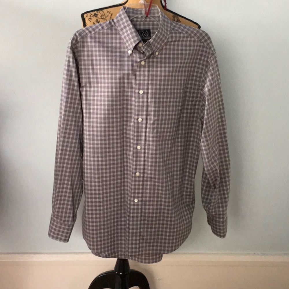 Jos. A Bank Executive Collection grey/white shirt